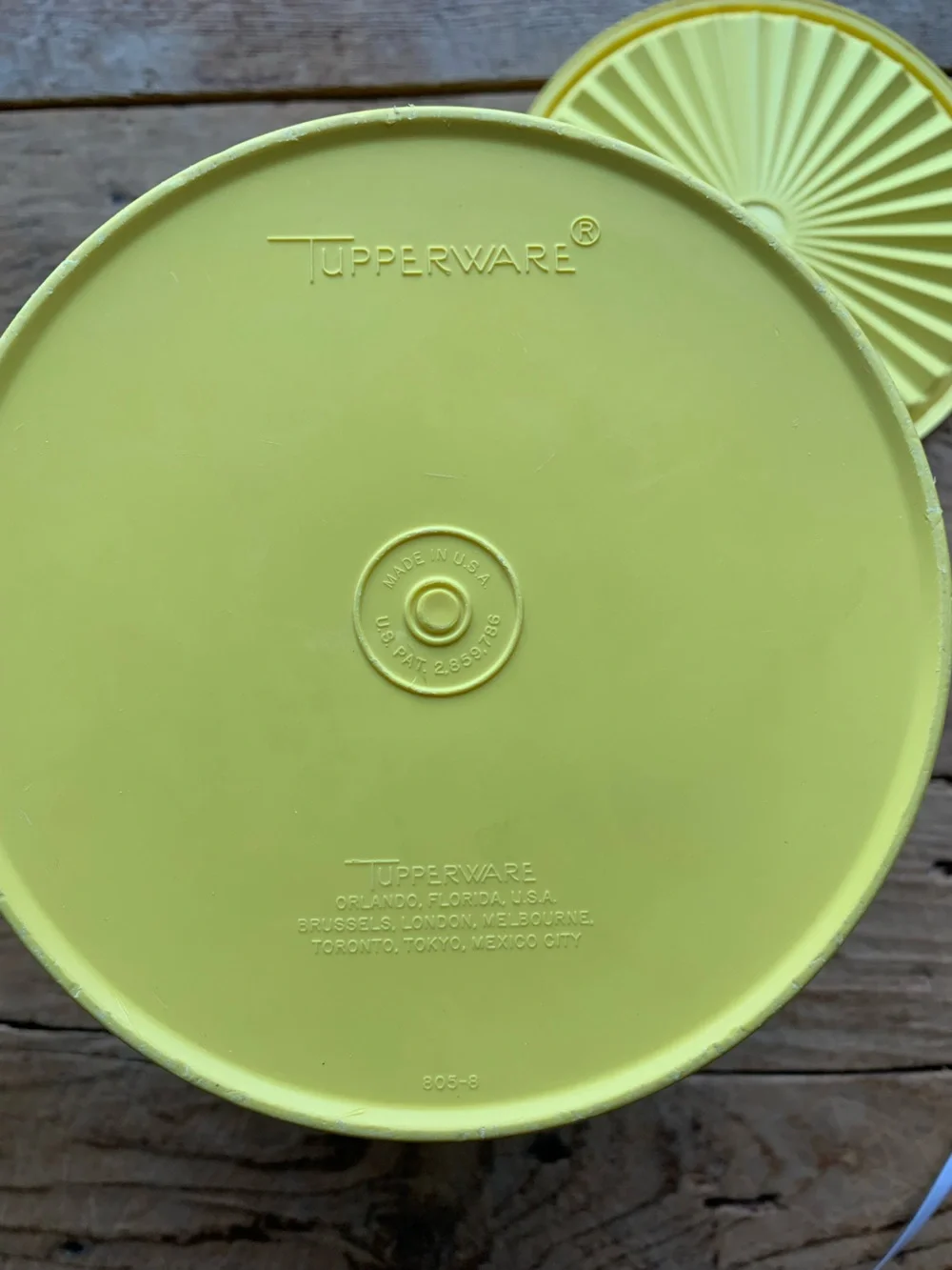 Bright Daffodil Yellow Servalier Canister by Tupperware